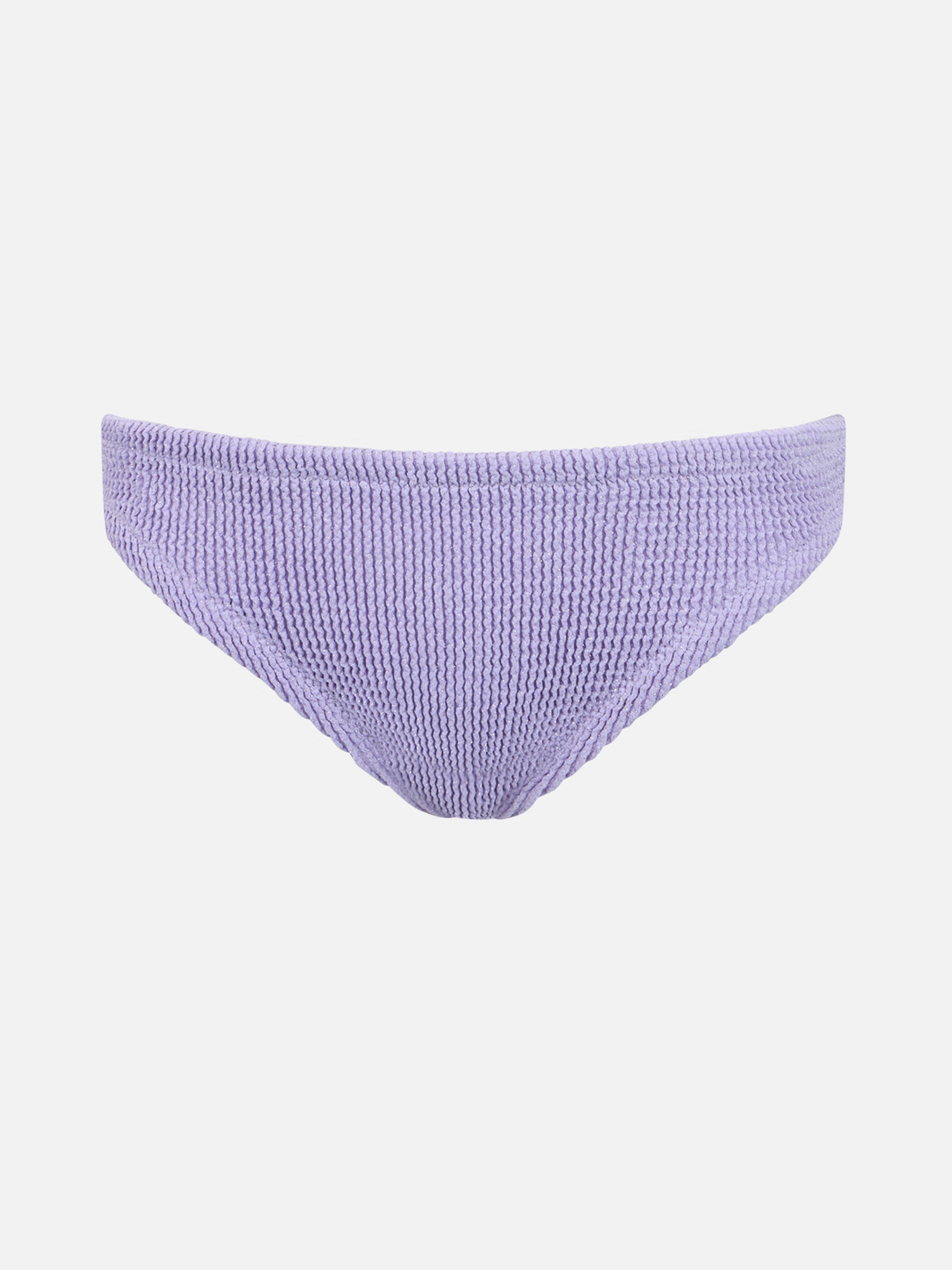 Girl Lilac Crinkle Swim Briefs Madame With Bow Pink Bottom