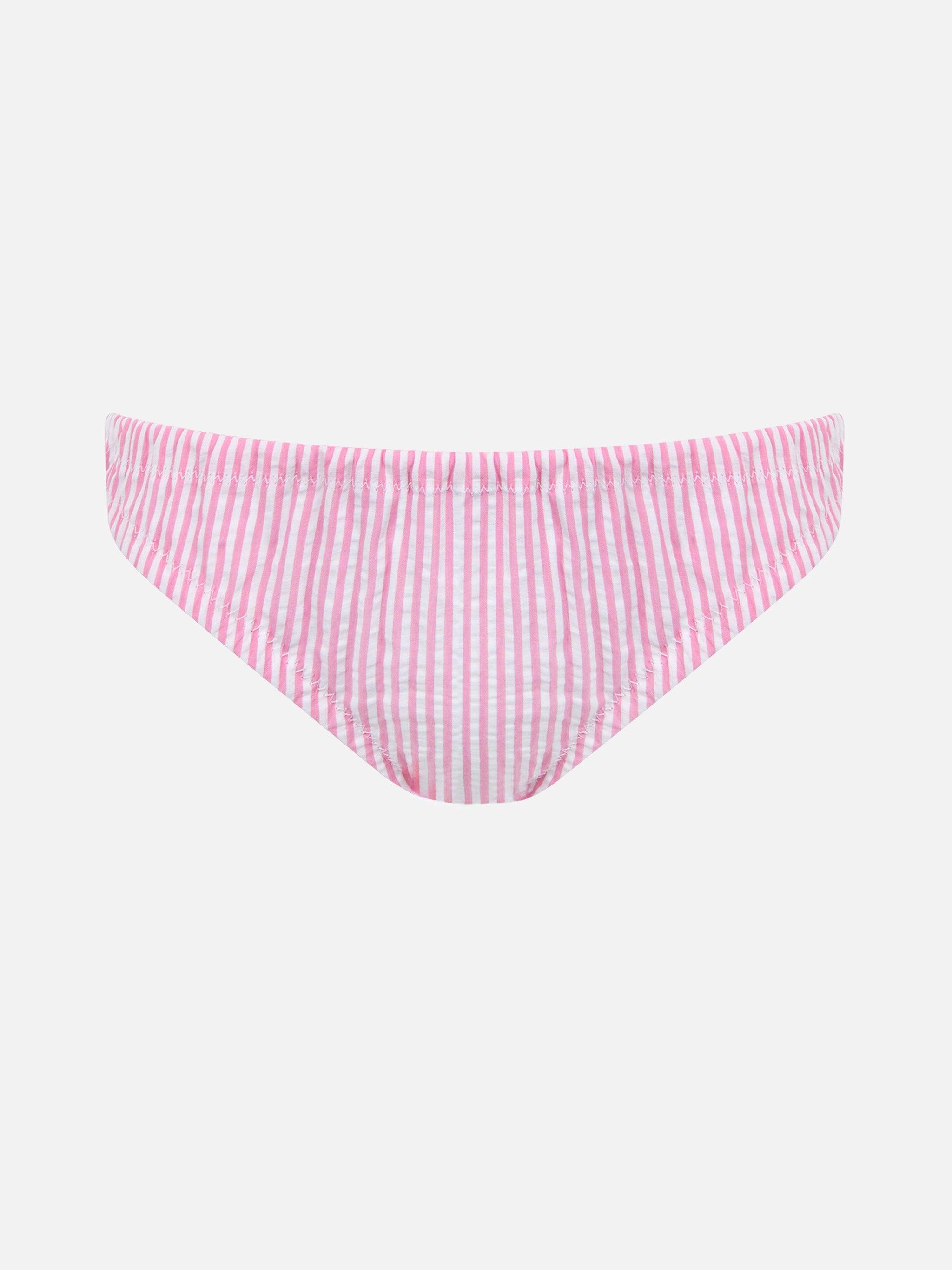 Girl Cotton Swim Briefs Madame With Bow And Betsy Print | Made Liberty Fabric Pink Bottom