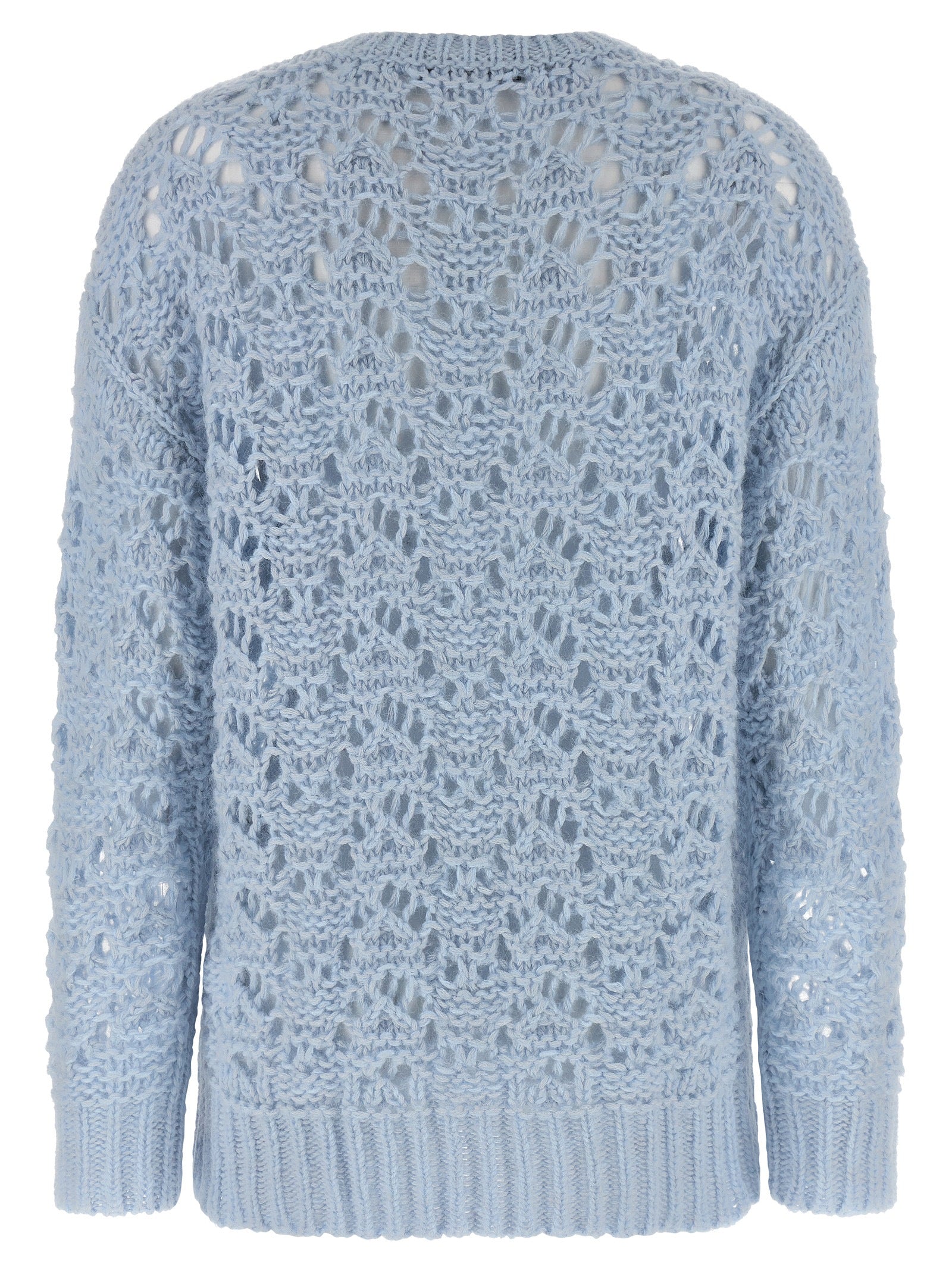 Openwork sweater Light Blue Sweater, Cardigans