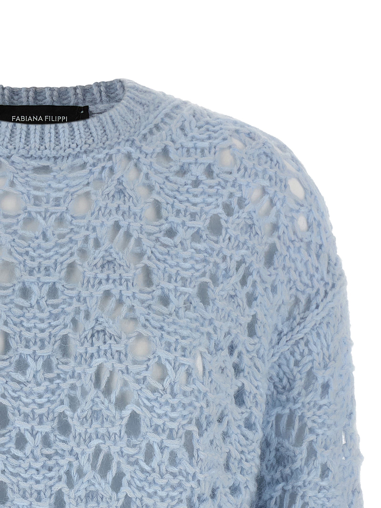 Openwork sweater Light Blue Sweater, Cardigans