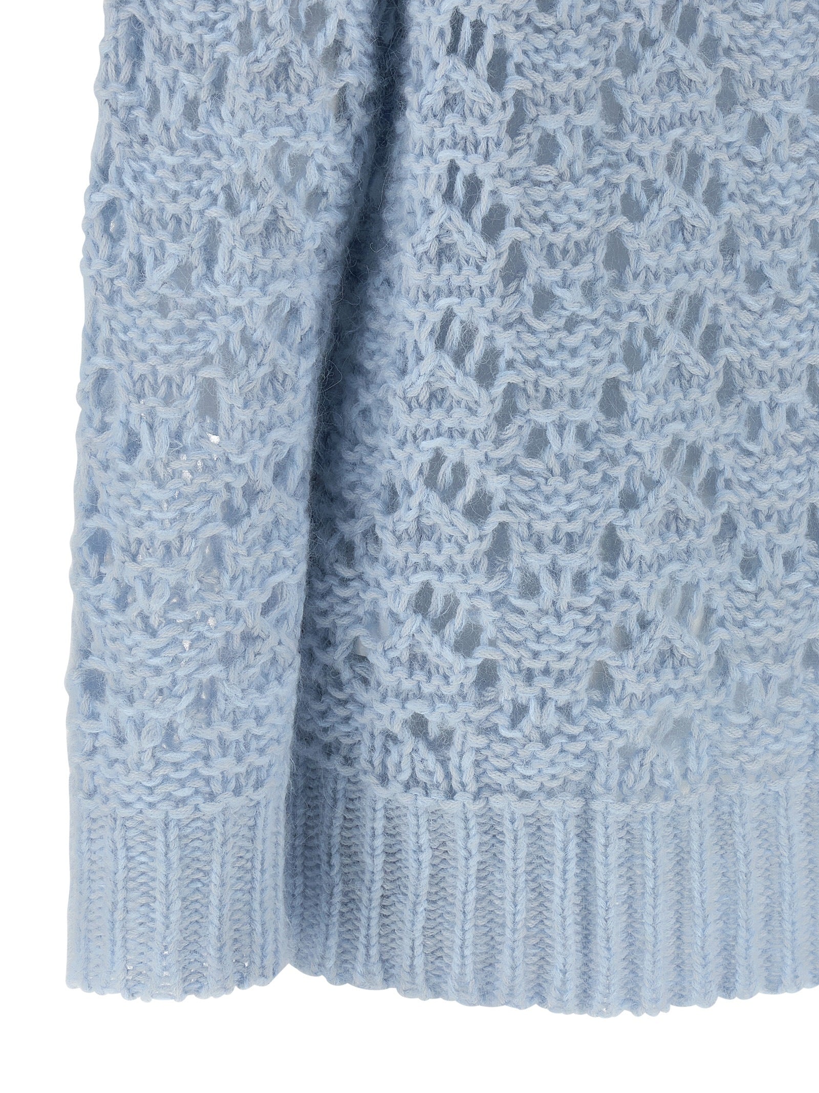 Openwork sweater Light Blue Sweater, Cardigans