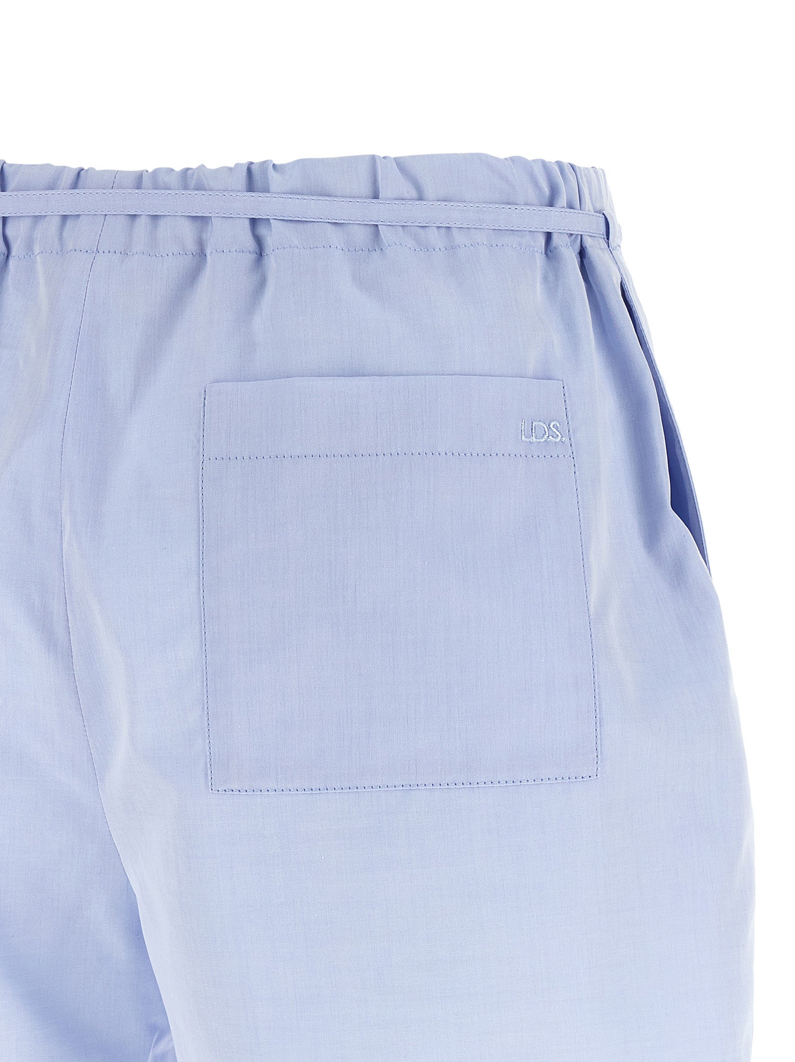 Malone shorts Light Blue Cotton Bermuda