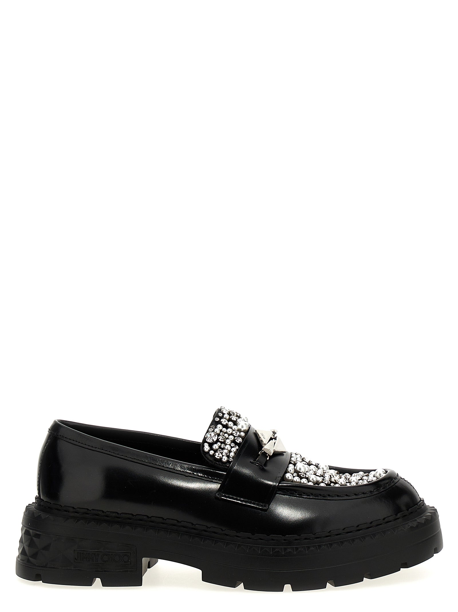 Marlow Diamond loafers Black Calfskin Leather Lamb