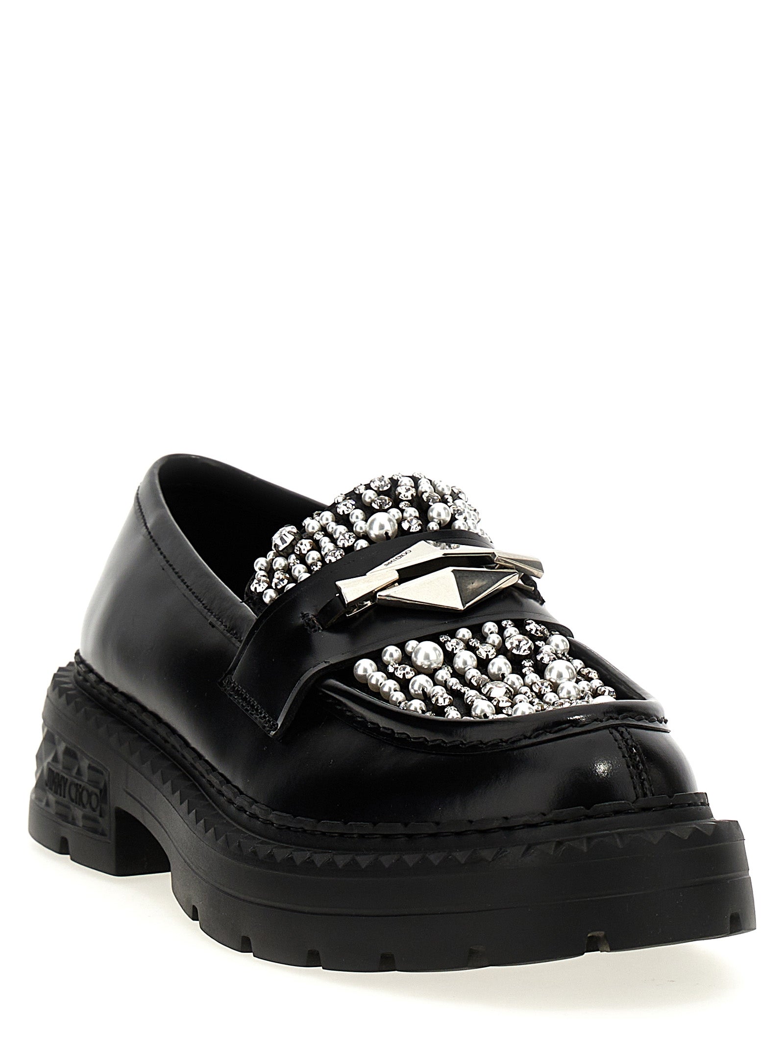Marlow Diamond loafers Black Calfskin Leather Lamb