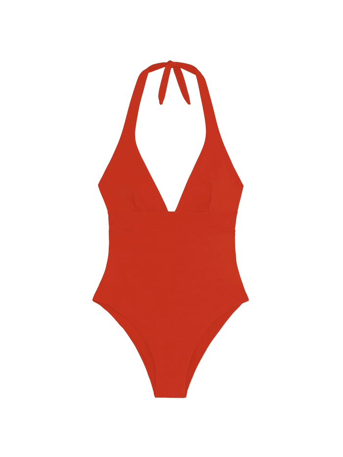 Orange Marylin One-Piece Swimsuit One Piece