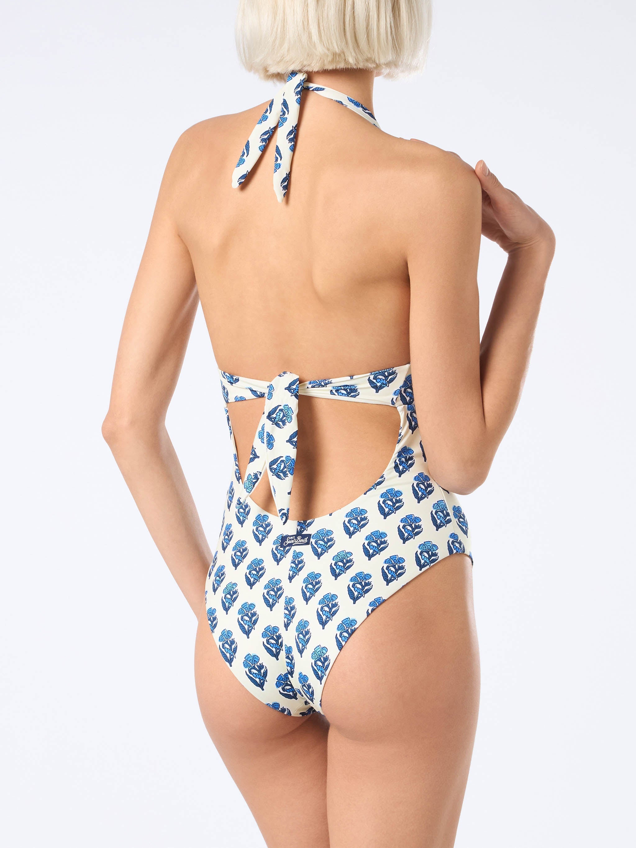 Marylin Floral One-Piece Swimsuit White One Piece