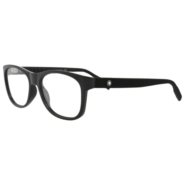 Preloved - Montblanc Mens 55 Mm Shiny Black Eyeglasses Mb0065o-30007951-002 One Color