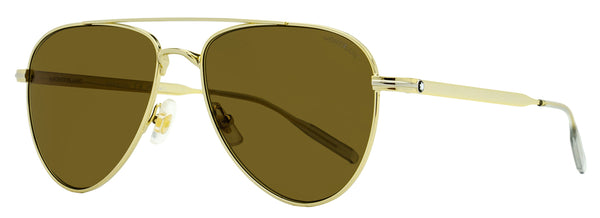 Montblanc MB0235S Metal sunglasses in gold