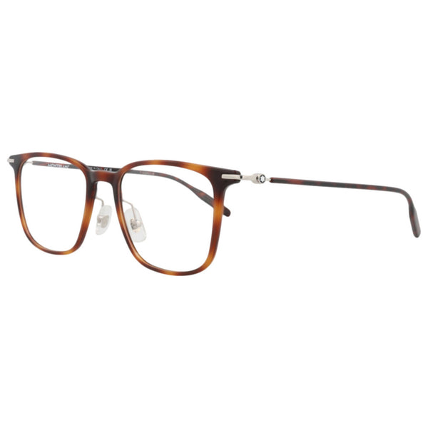 Preloved - Montblanc Mens 52 Mm Havana Silver Eyeglasses Mb0354o-30015754-004 One Color