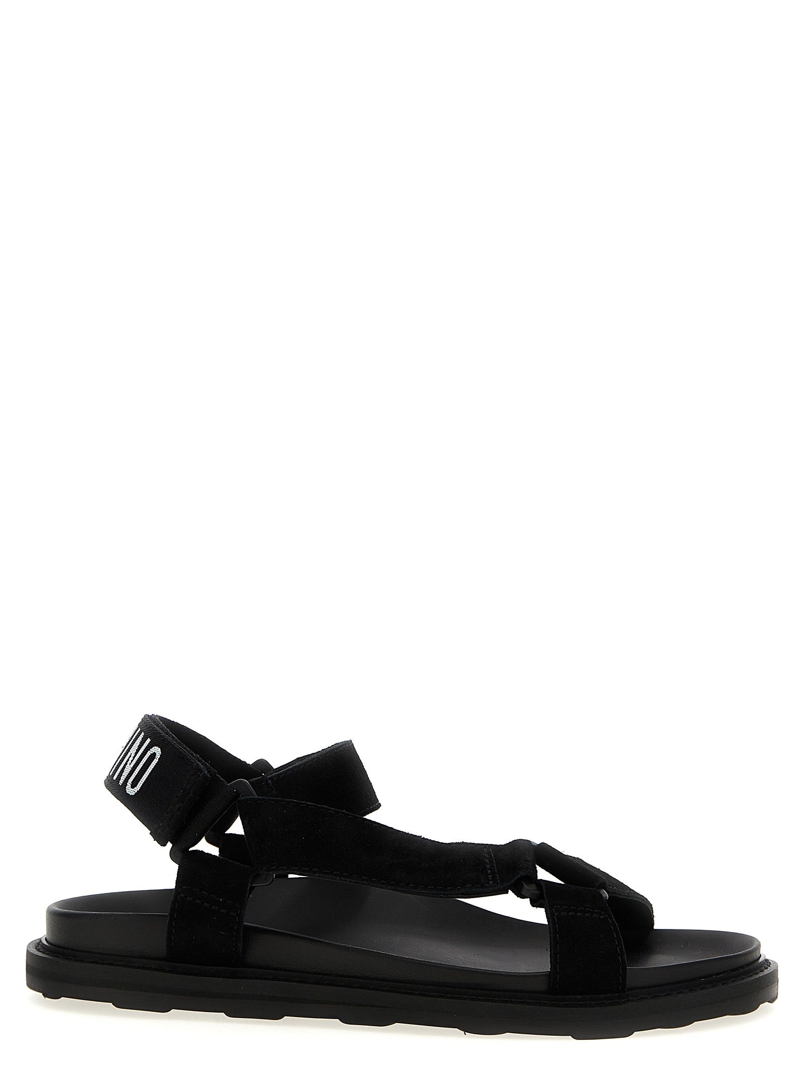 Sporty sandals Black Calfskin Leather (bos Taurus)