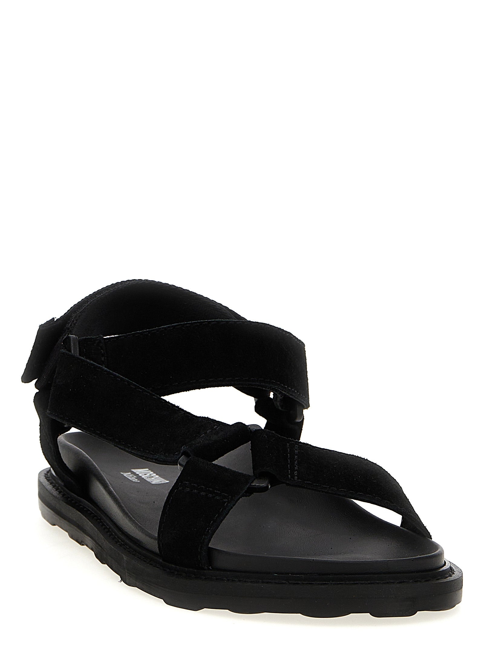 Sporty sandals Black Calfskin Leather (bos Taurus)