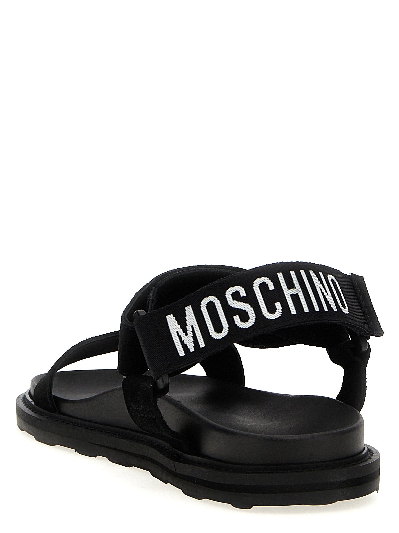 Sporty sandals Black Calfskin Leather (bos Taurus)