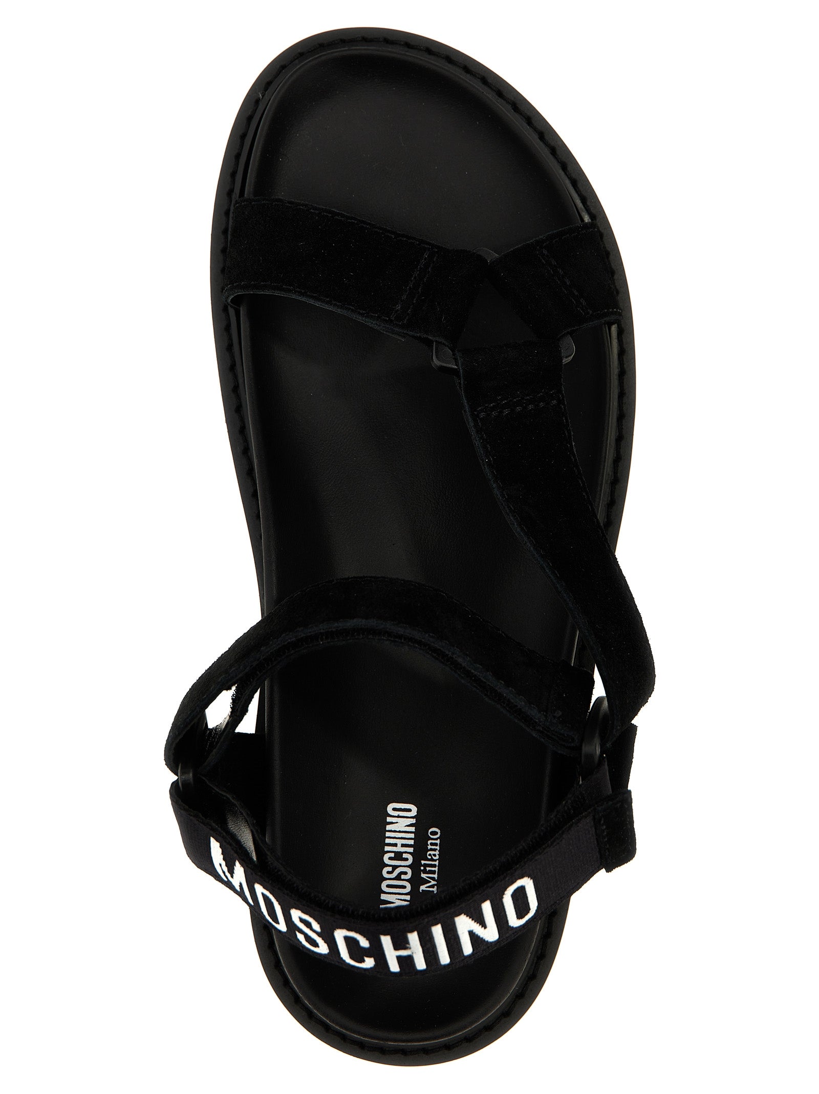 Sporty sandals Black Calfskin Leather (bos Taurus)