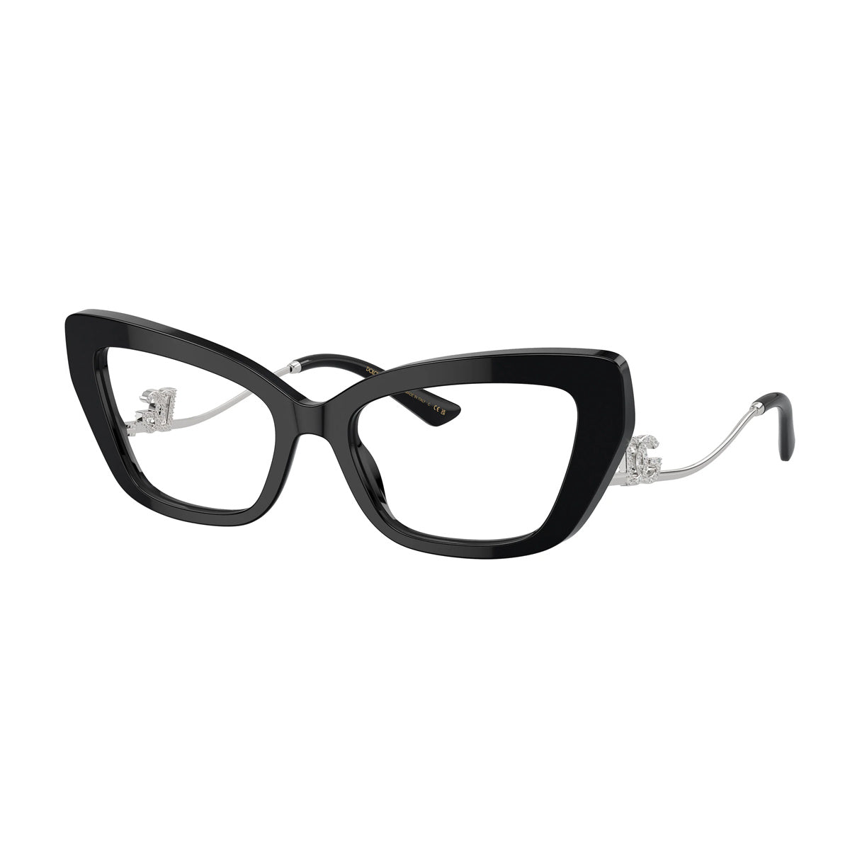 DG3391B Linea DG Crystal 501 Black-Silver Nero Acetate/metal Occhiali Vista