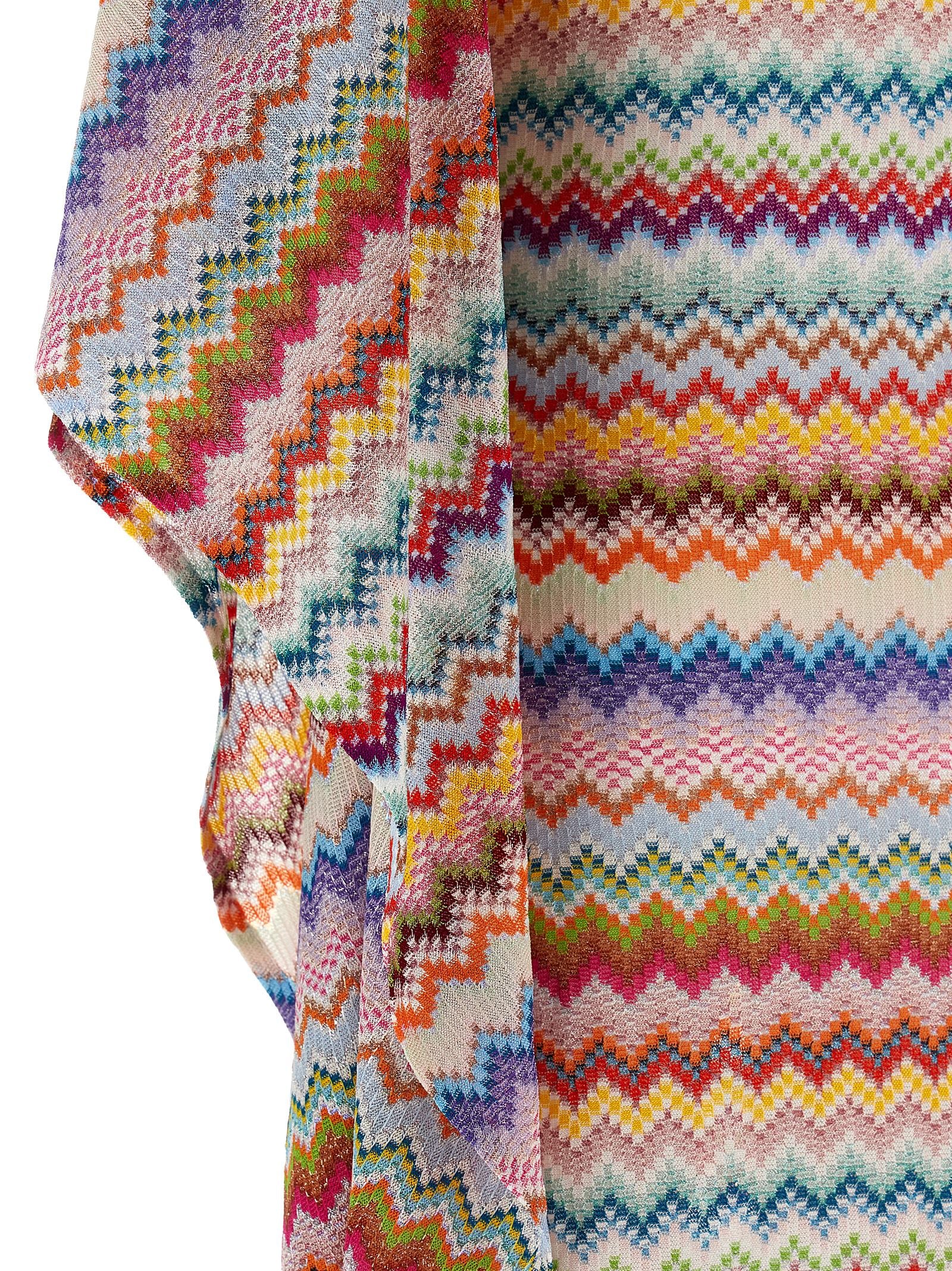 Zigzag Knit Dress Viscose