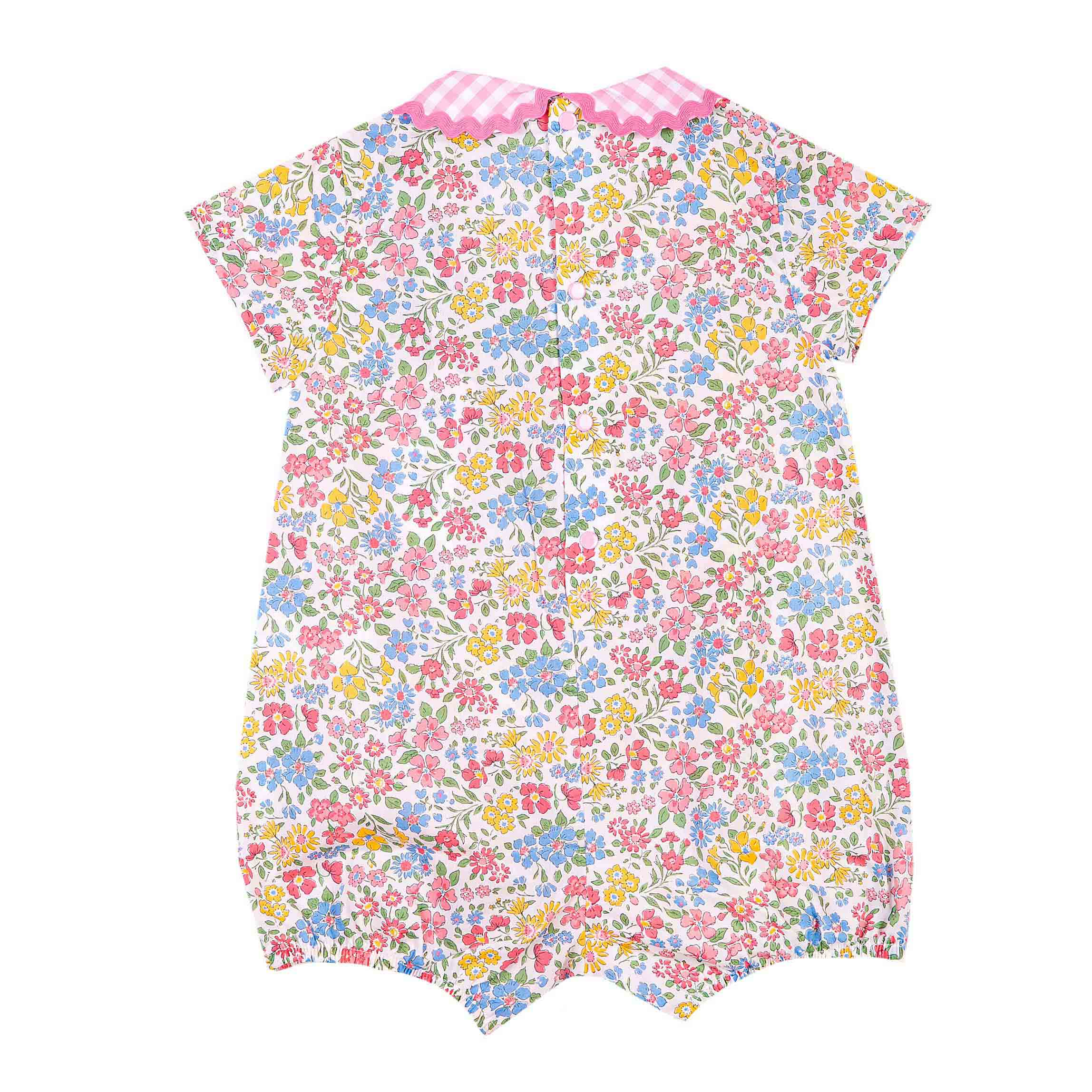 Baby Cotton Romper Suit Pink Dress