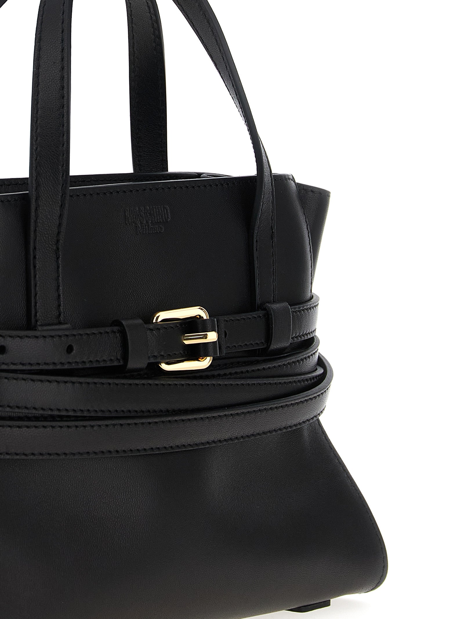 Tie Me small handbag Black Polyester Hand Bags