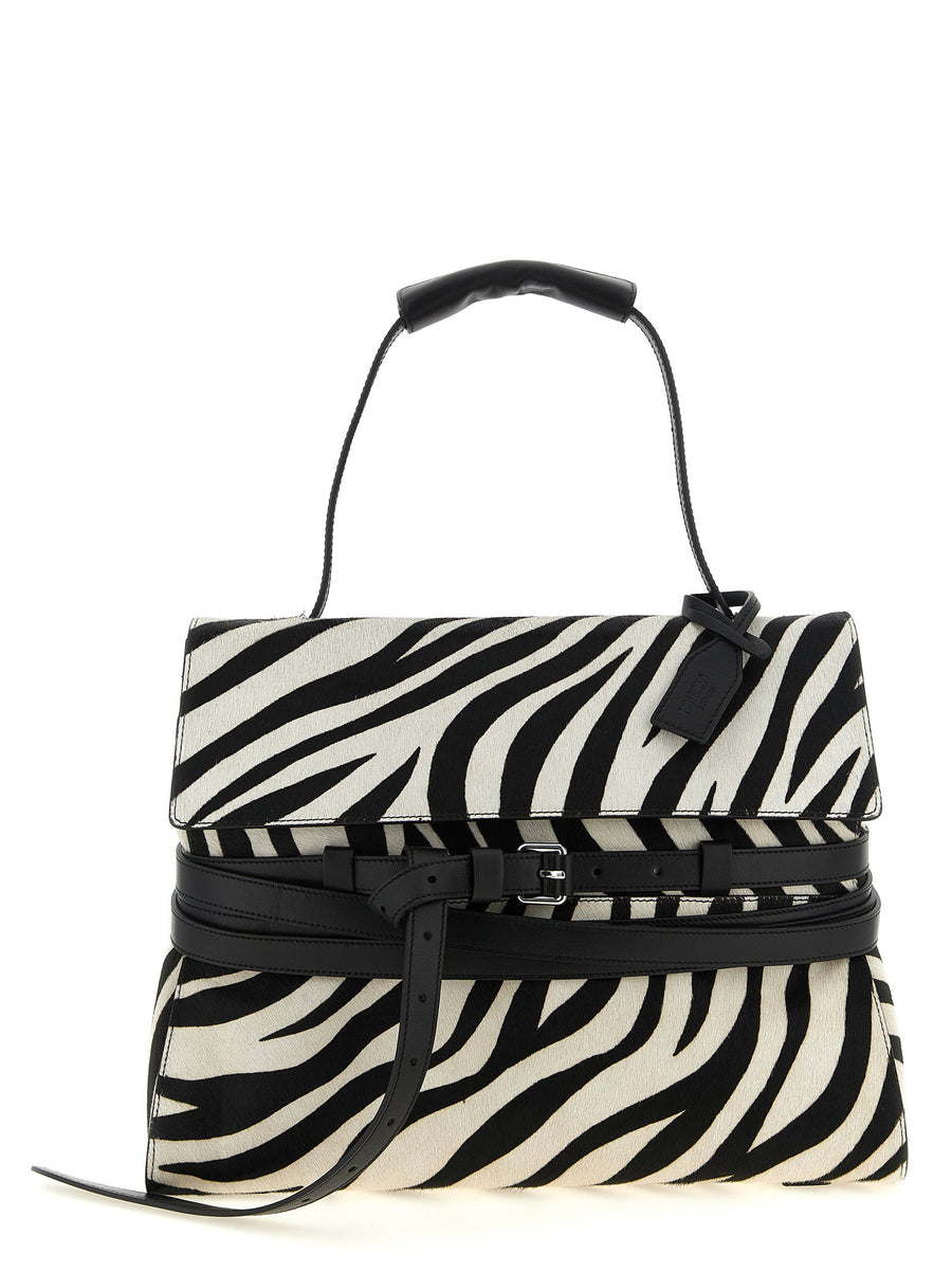 Moschino Shoulder Bag — Black and Cream