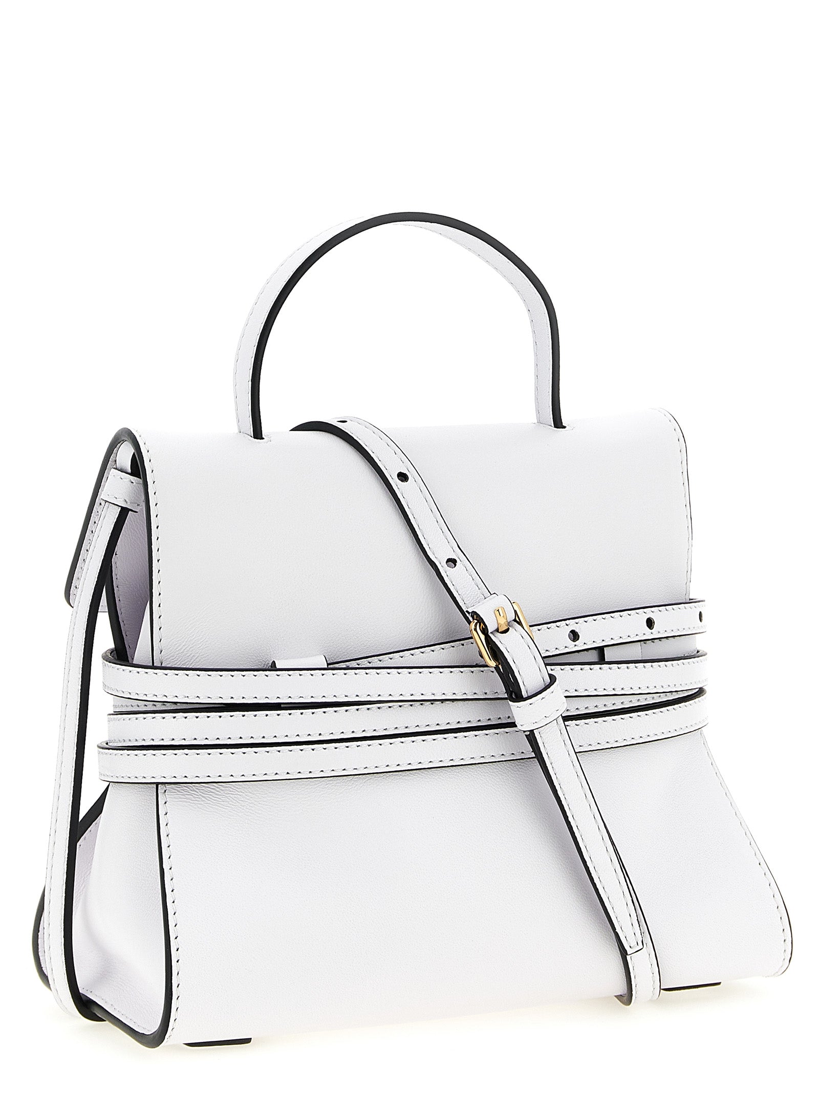 Tie Me handbag White Nappa Leather Hand Bags