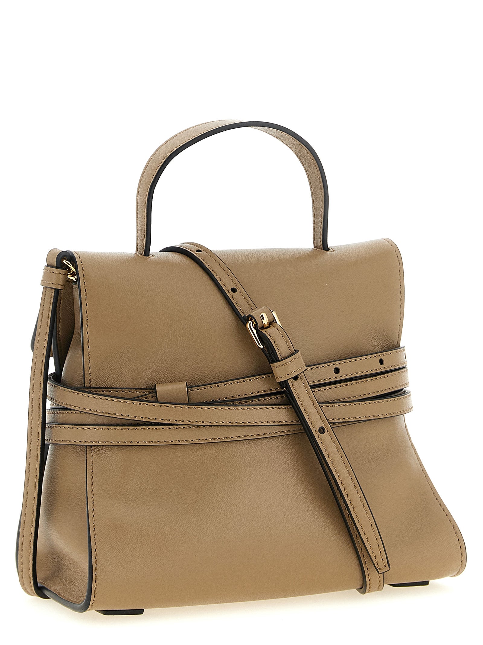 Tie Me handbag Beige Nappa Leather Hand Bags