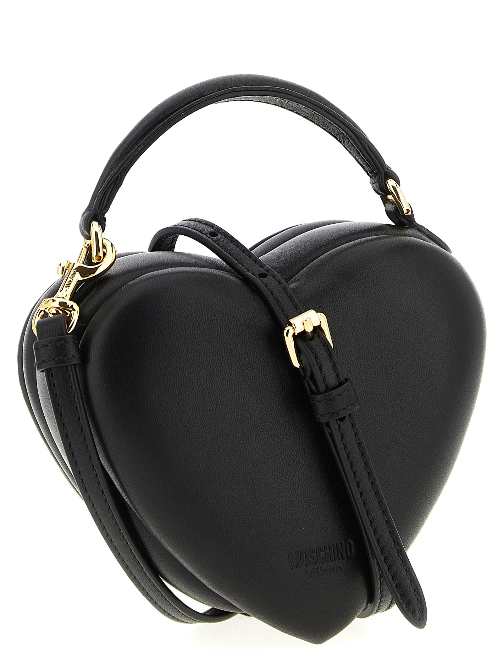 Moschino Love Me handbag Black Polyester Hand Bags