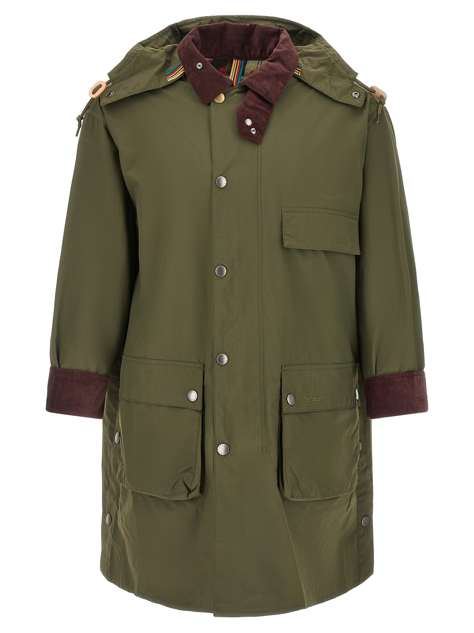 Waterproof parka Paul Smith loves Barbour Multicolor Polyamide Down Jacket, Parka, Casual Jackets