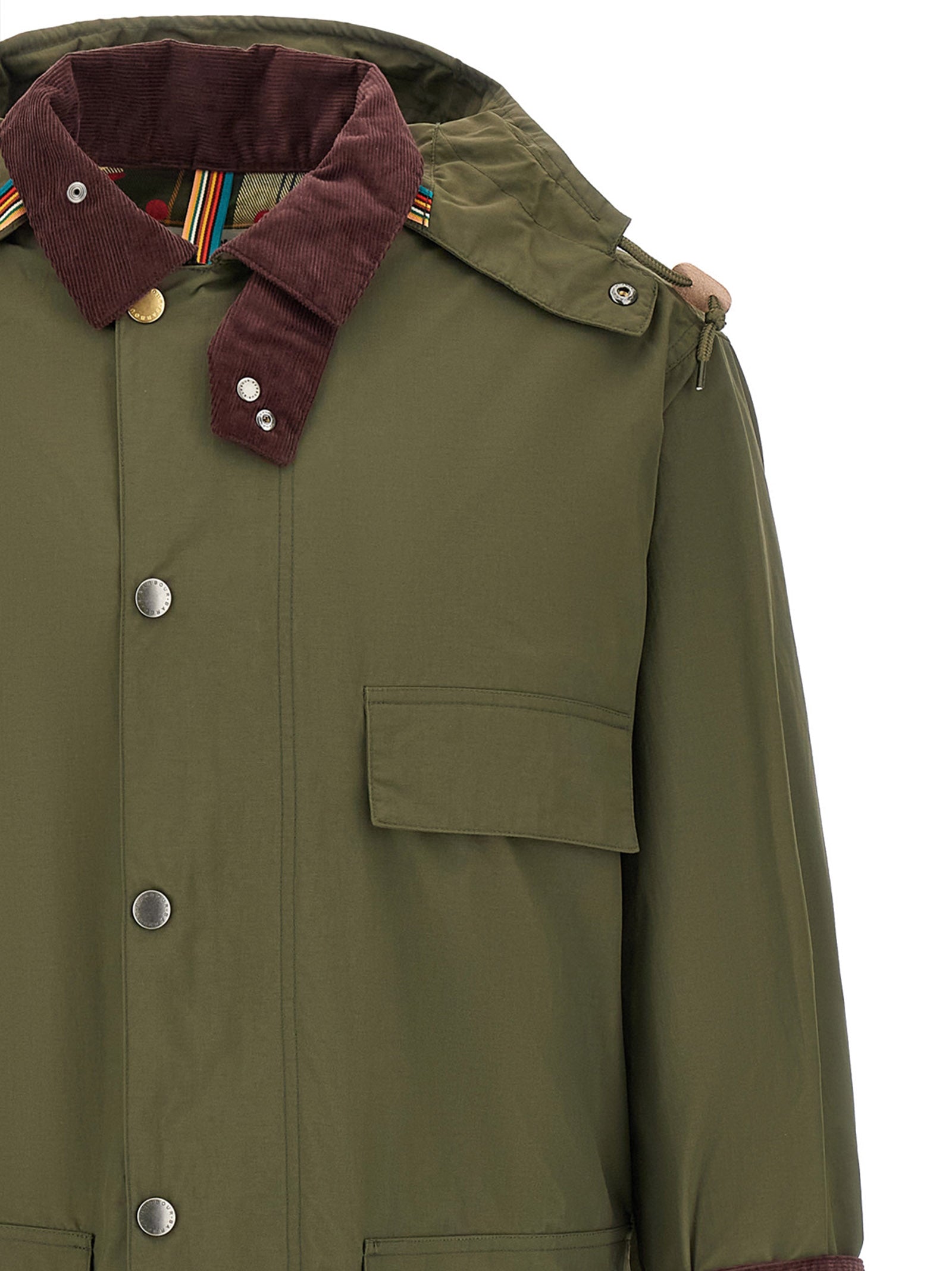Waterproof parka Paul Smith loves Barbour Multicolor Polyamide Down Jacket, Parka, Casual Jackets