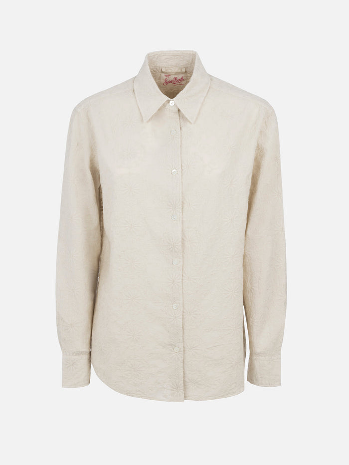 Meredith Sangallo Cotton Shirt White