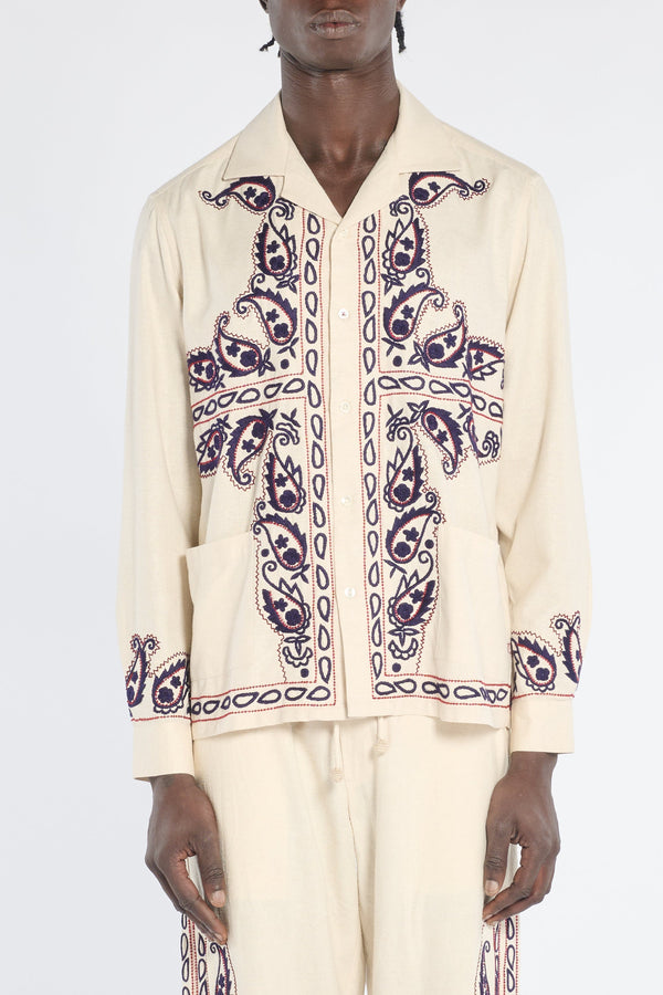 Baziszt Cotton shirt in beige