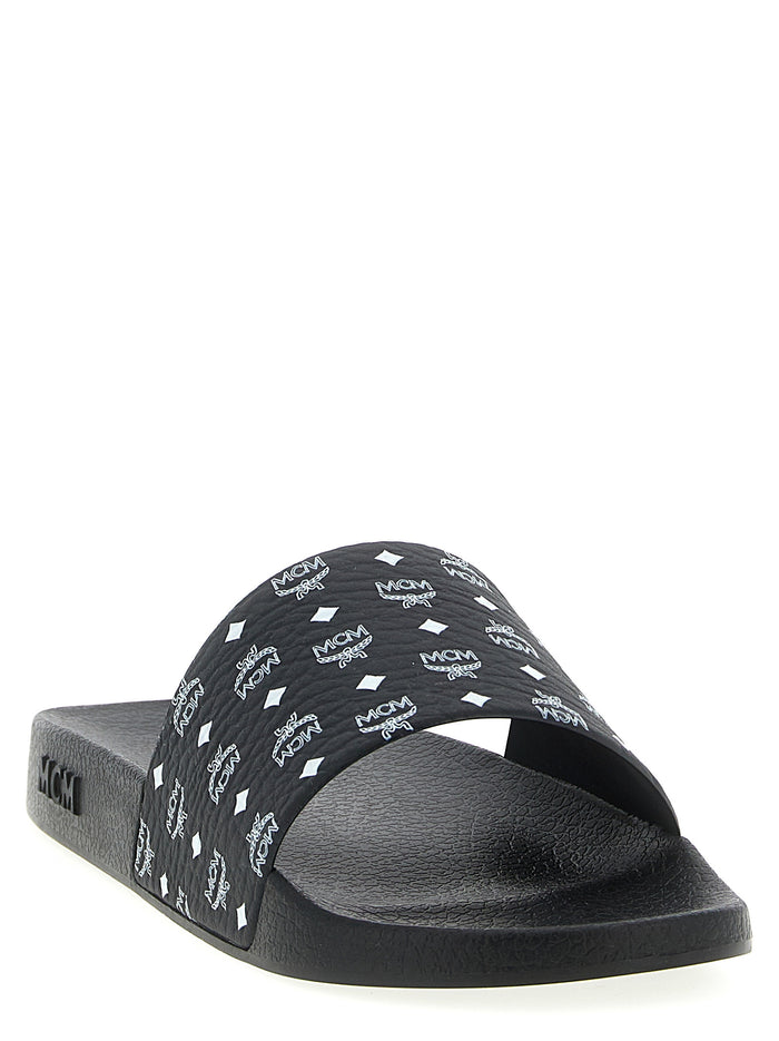 Logo slides Black Tpu Sandal