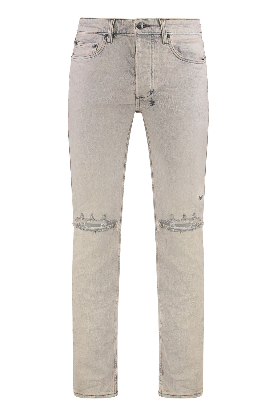Grey Slim-Fit Jeans Cotton