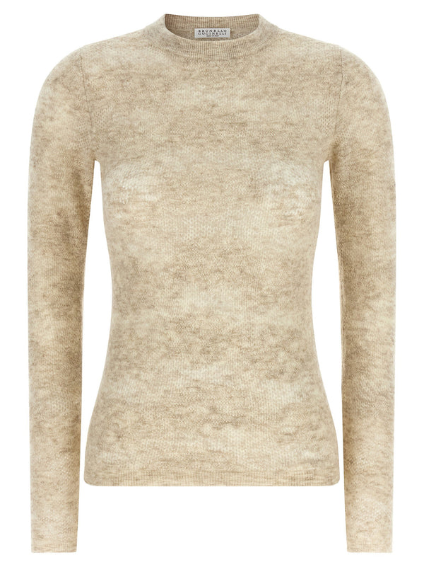 Brunello Cucinelli Flower Lace Sweater