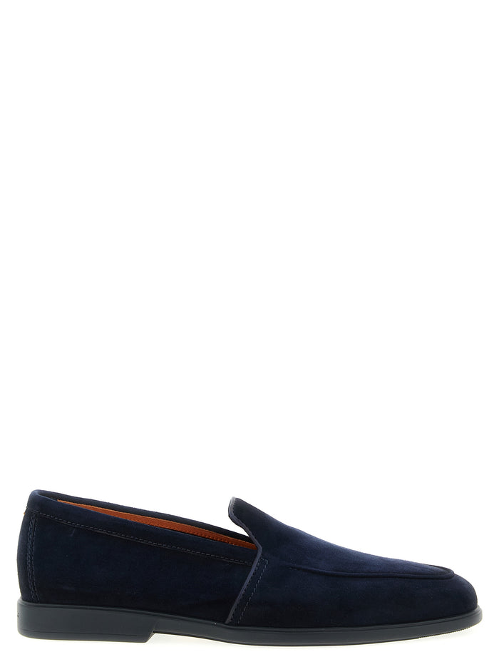 Malibù loafers Blue Calfskin Leather (bos Taurus)