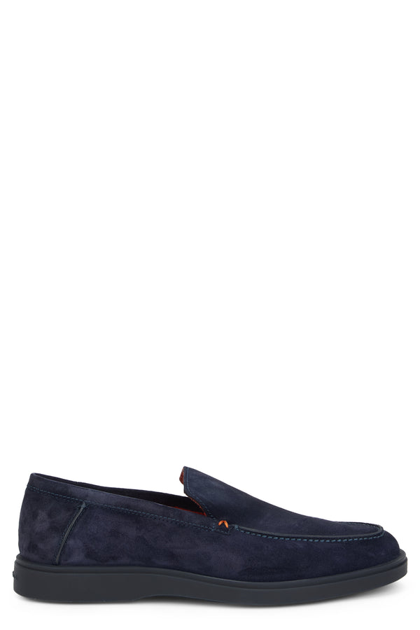 Loafers Blue Suede Calfskin