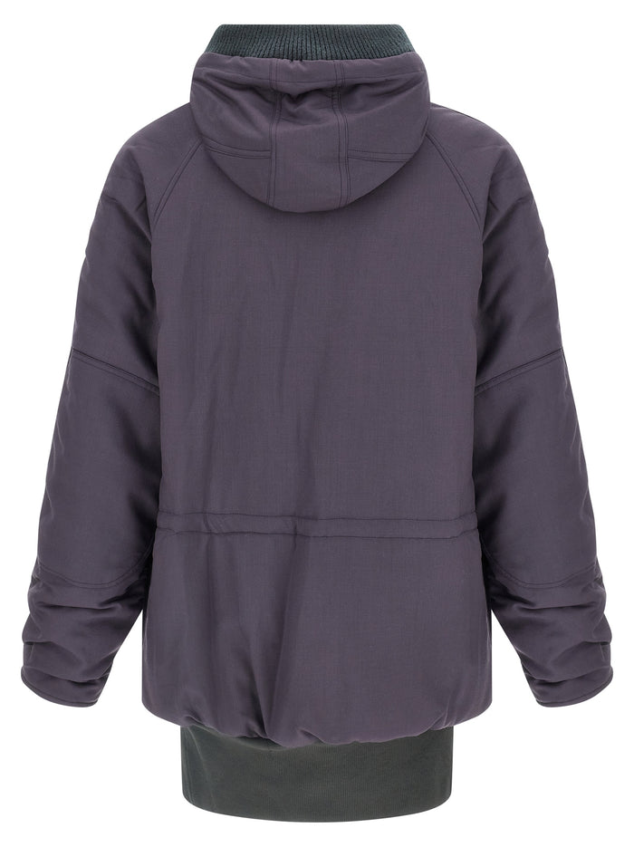 3-4 Kenny parka Purple Virgin Wool Down Jacket, Parka, Casual Jackets