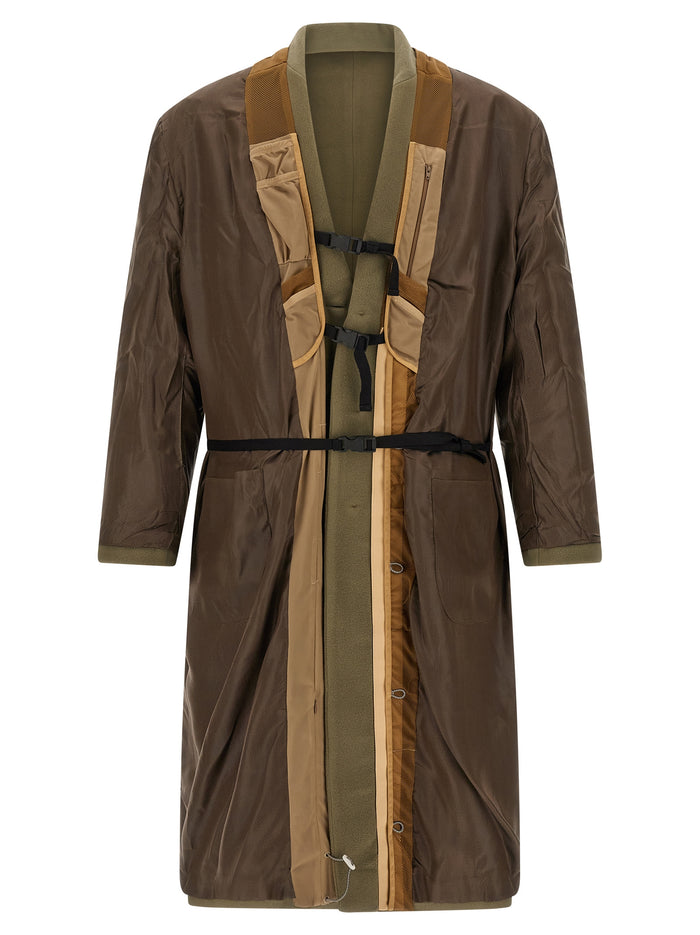 Polleggio reversible coat Green Wool Coats, Trench