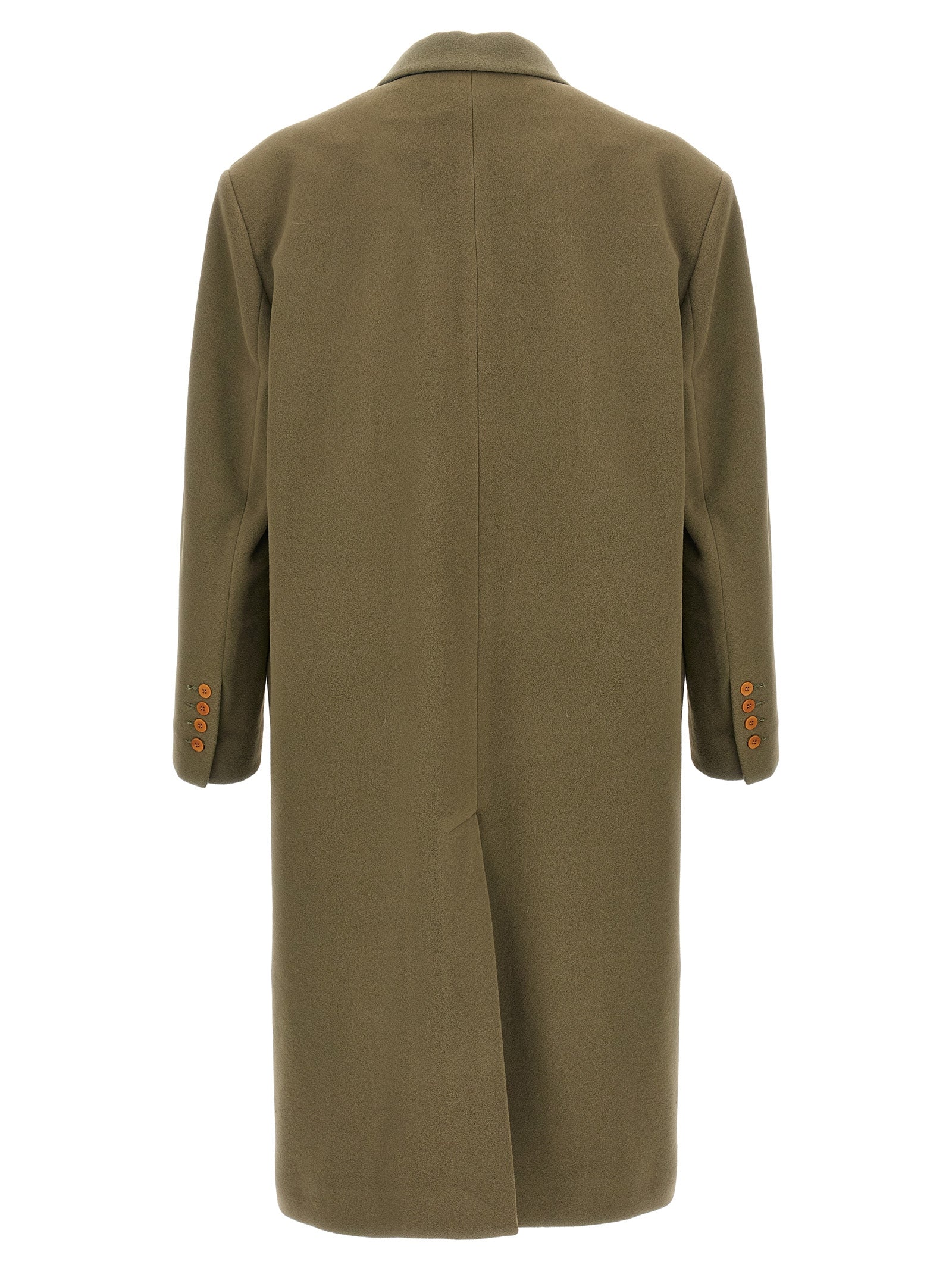 Polleggio reversible coat Green Wool Coats, Trench