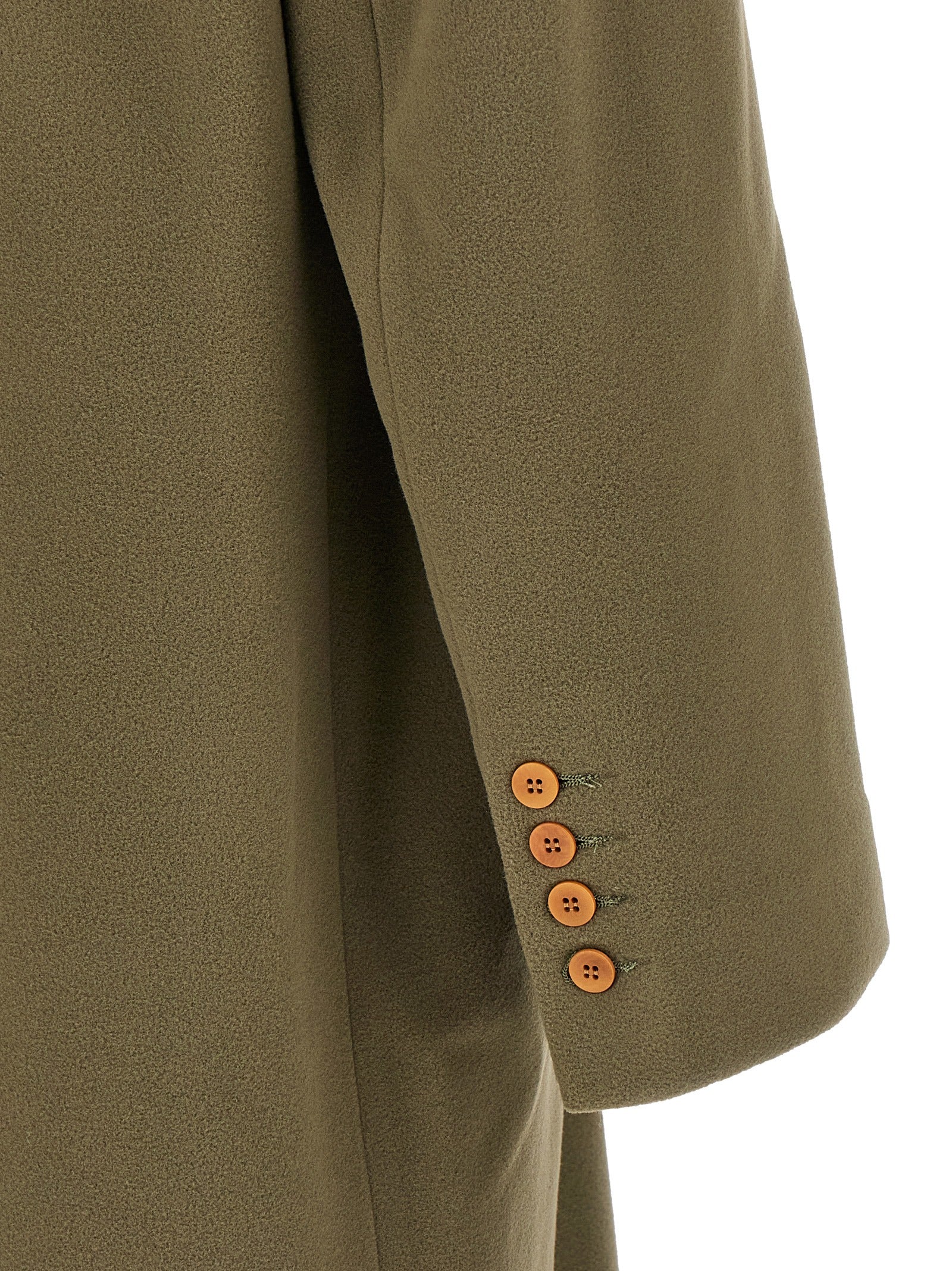 Polleggio reversible coat Green Wool Coats, Trench