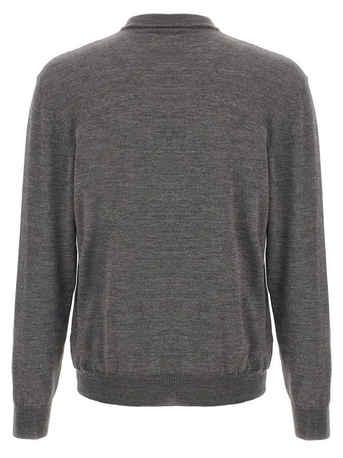 Pandino sweater Gray Wool Sweater, Cardigans