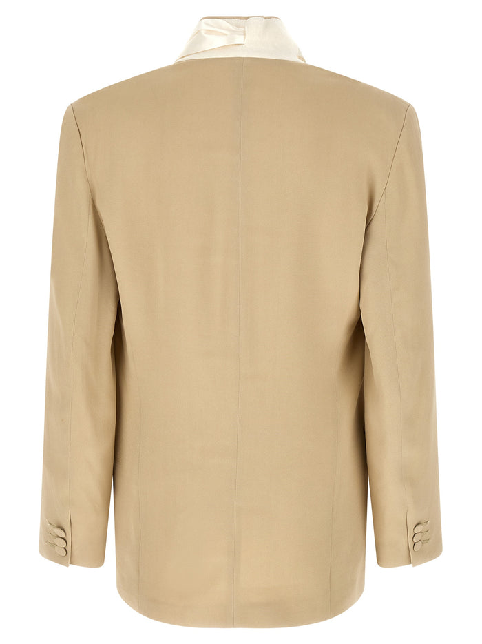 Smoking Rimini blazer Beige Viscose Spandex