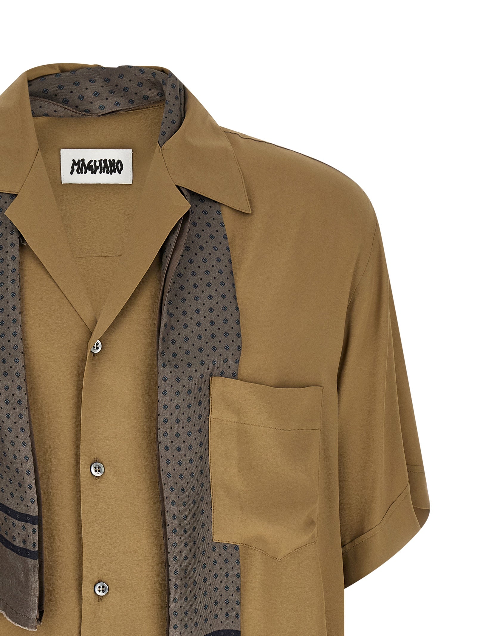 Pasolini Shirt Beige Acetate Shirt, Blouse