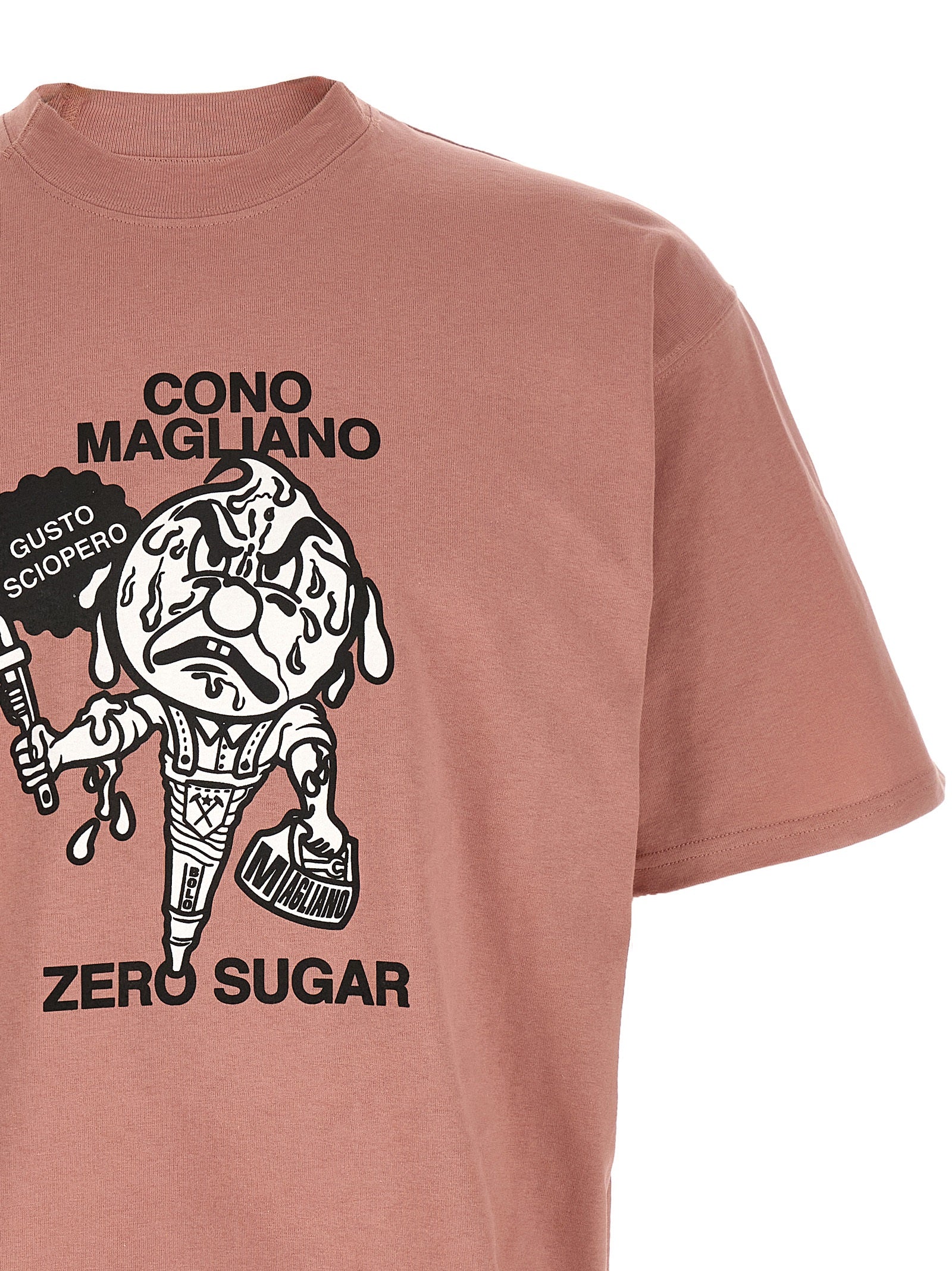 Gusto Sciopero T-Shirt Pink Cotton