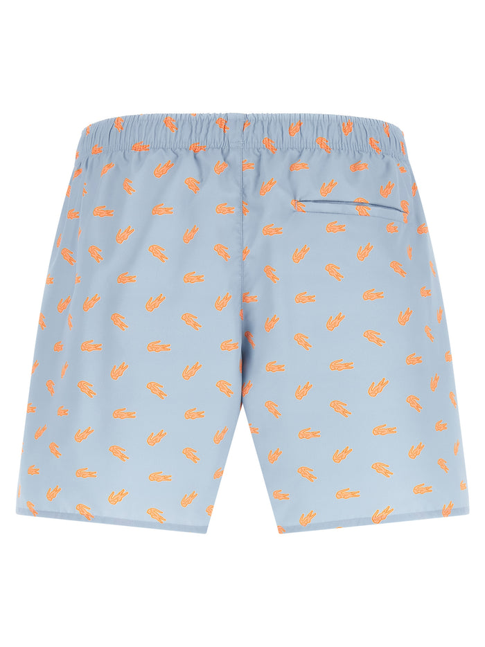 Crocodile Swimsuit Light Blue Polyester Beachwear