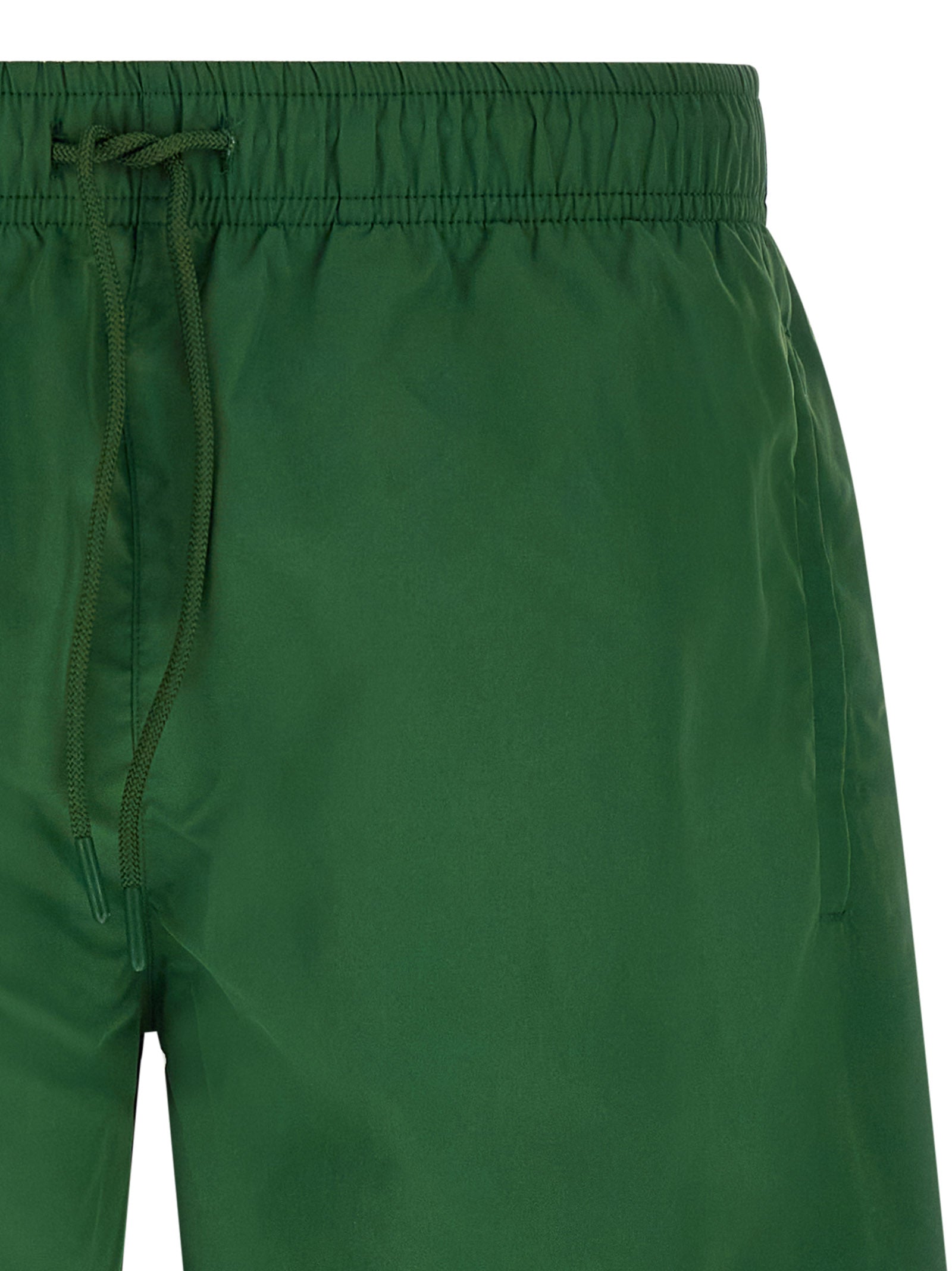 Logo Swimsuit Green Polyester Beachwear