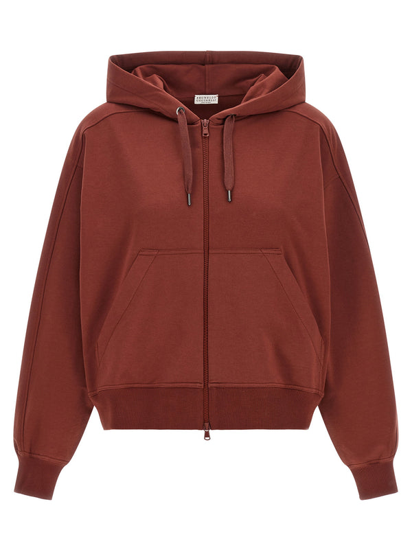 Brunello Cucinelli Solomei Hoodie — Brown
