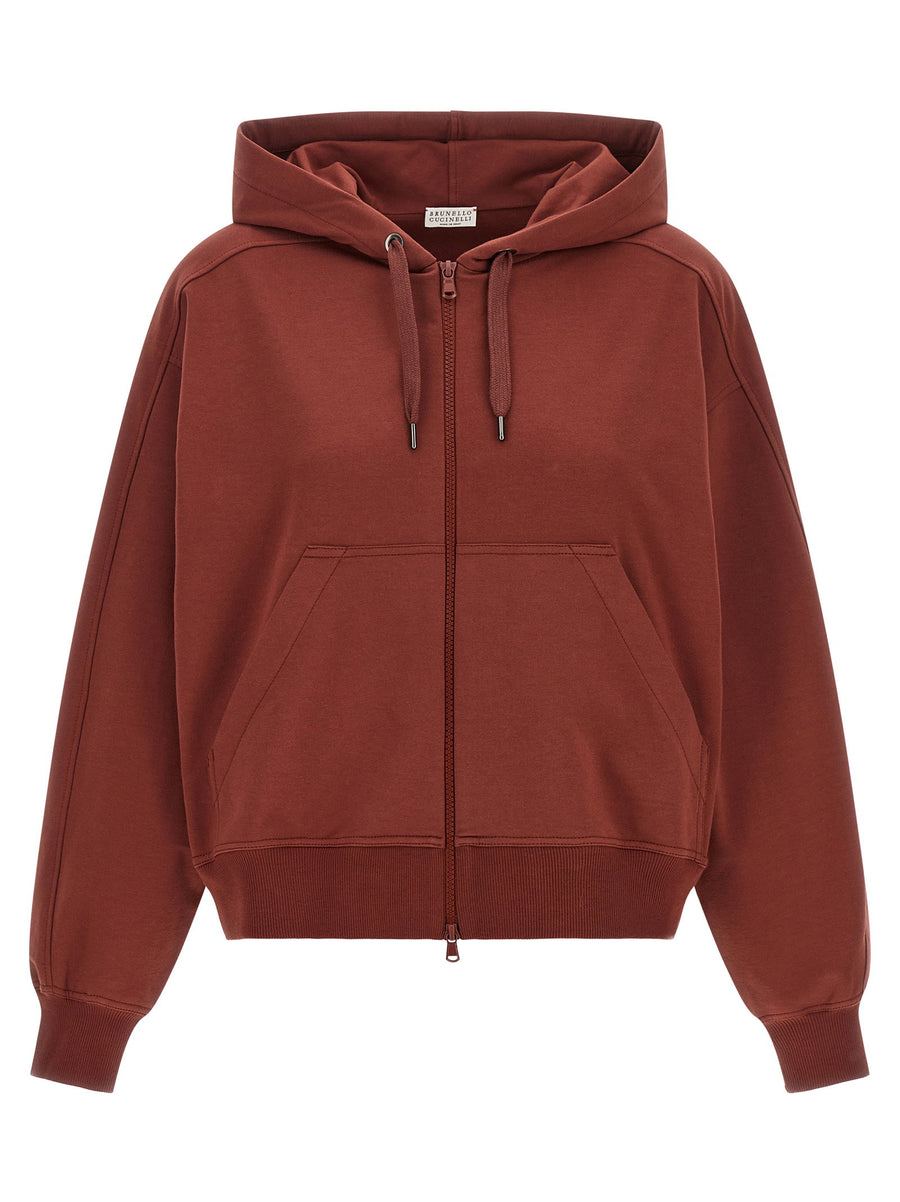 Brunello Cucinelli Solomei Hoodie — Brown