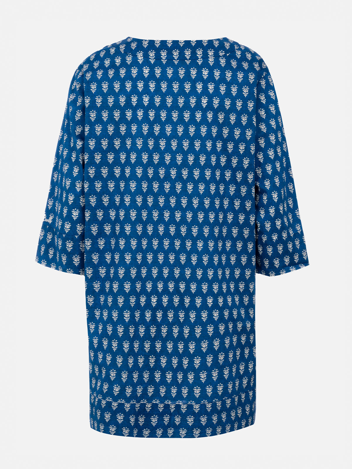 Macha Cotton Buti Print Dress Blue