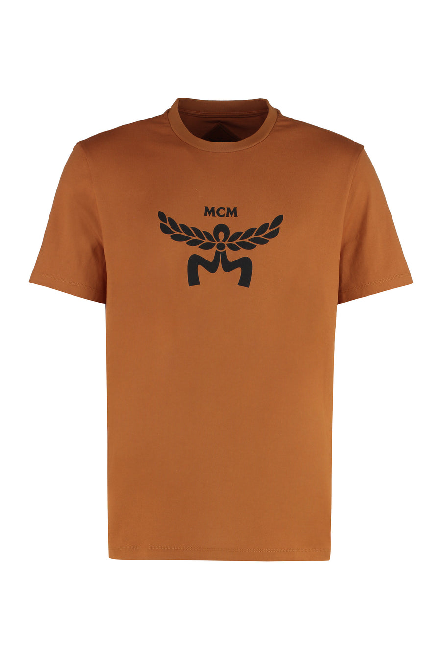 Saddle Brown Cotton Crew-Neck T-Shirt T-shirts