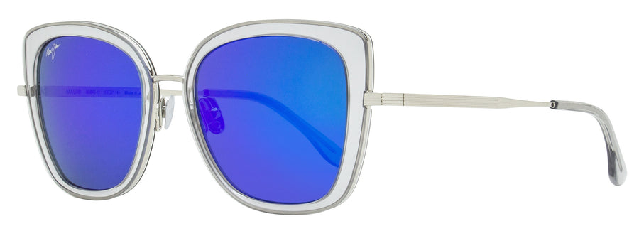 Maui Jim MJ843 Titanium with acetate inserts sunglasses in silver