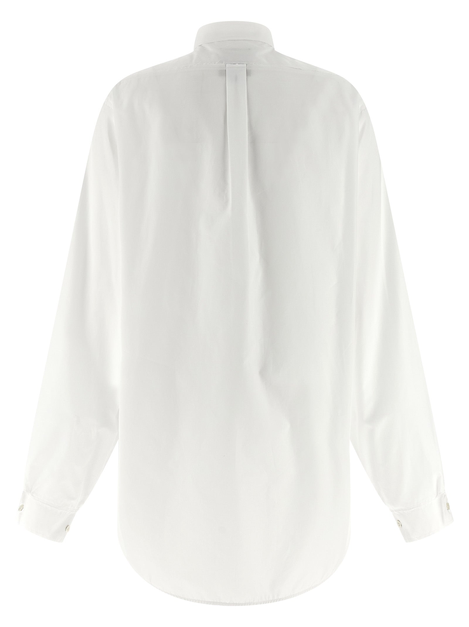 Crazy smoking plissée shirt White Cotton Shirt, Blouse